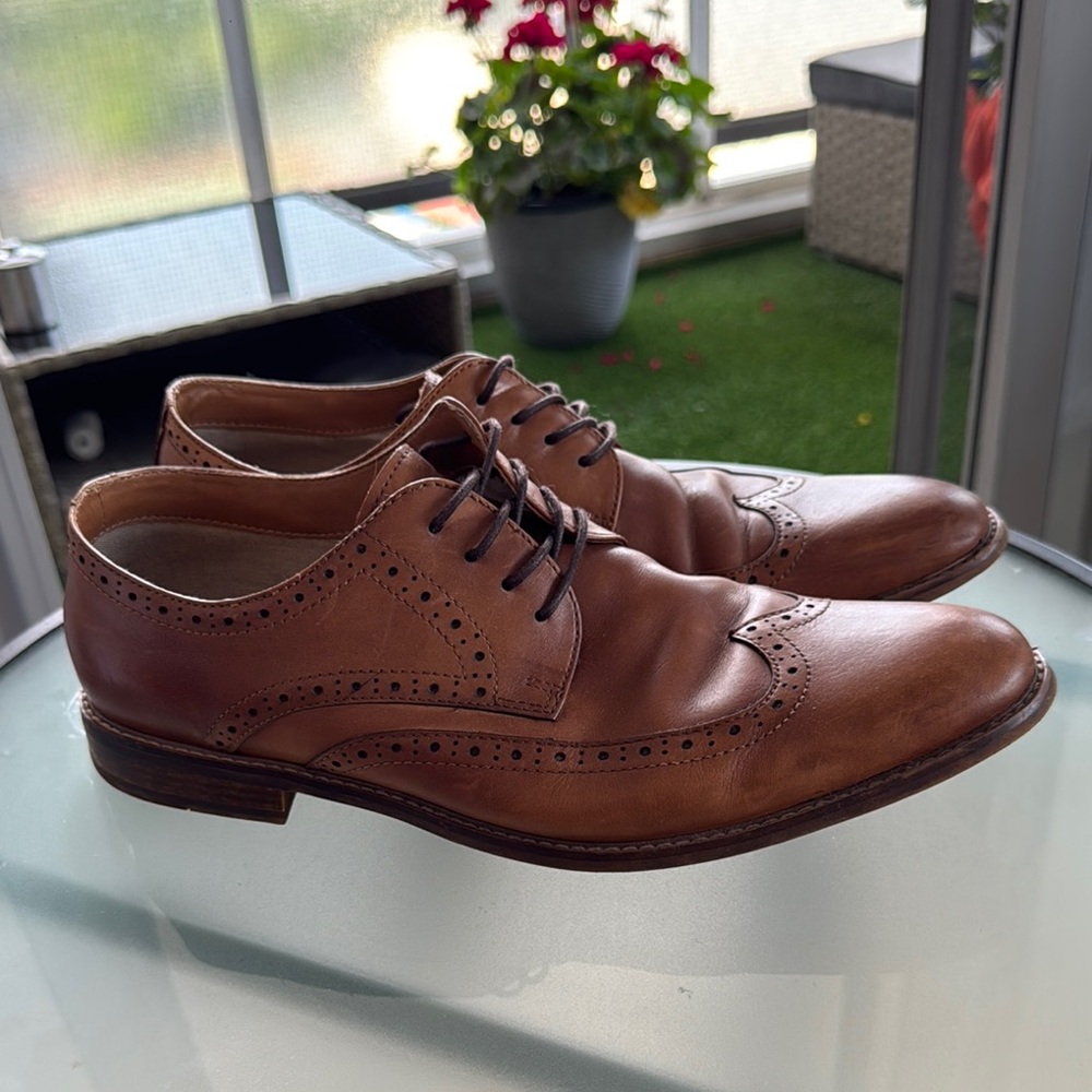 Aldo Brown Leather Oxford Brogues